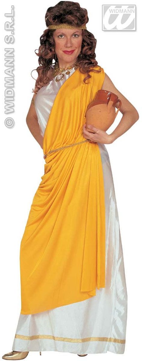 Griekse & Romeinse Oudheid Kostuum | Klassieke Romeinse Dame Kostuum Vrouw | XL | Carnaval kostuum | Verkleedkleding